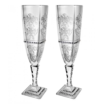 Royal * Kristály Ar Pezsgős flute kehely set (2 db)